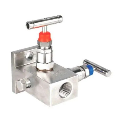  2 Way Manifold Valve T Type Tube Fitting