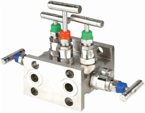  5 Way Manifold Valve H Type Tube Fitting