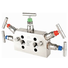  5 Way Manifold Valve Coplanar Tube Fitting