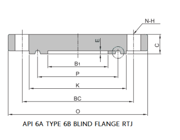 API 6A TYPE 6B 2000 PSI Blind Flange Manufacturer Supplier Distributors