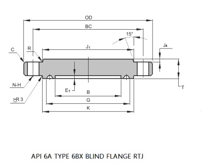 API 6A TYPE 6BX 3000 PSI Blind Flange Manufacturer Supplier Distributors