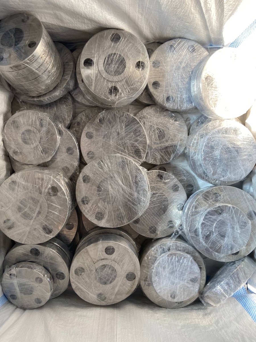 ASTM A182 F53 super duplex slip-on flanges individually wrapped and bagged for dispatch