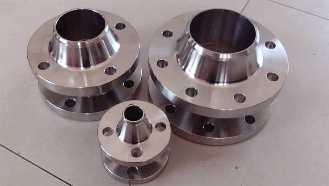 ASTM A182 F904L stainless steel weld neck flanges in assorted sizes, machined and ready — Tesco Steel & Engineering