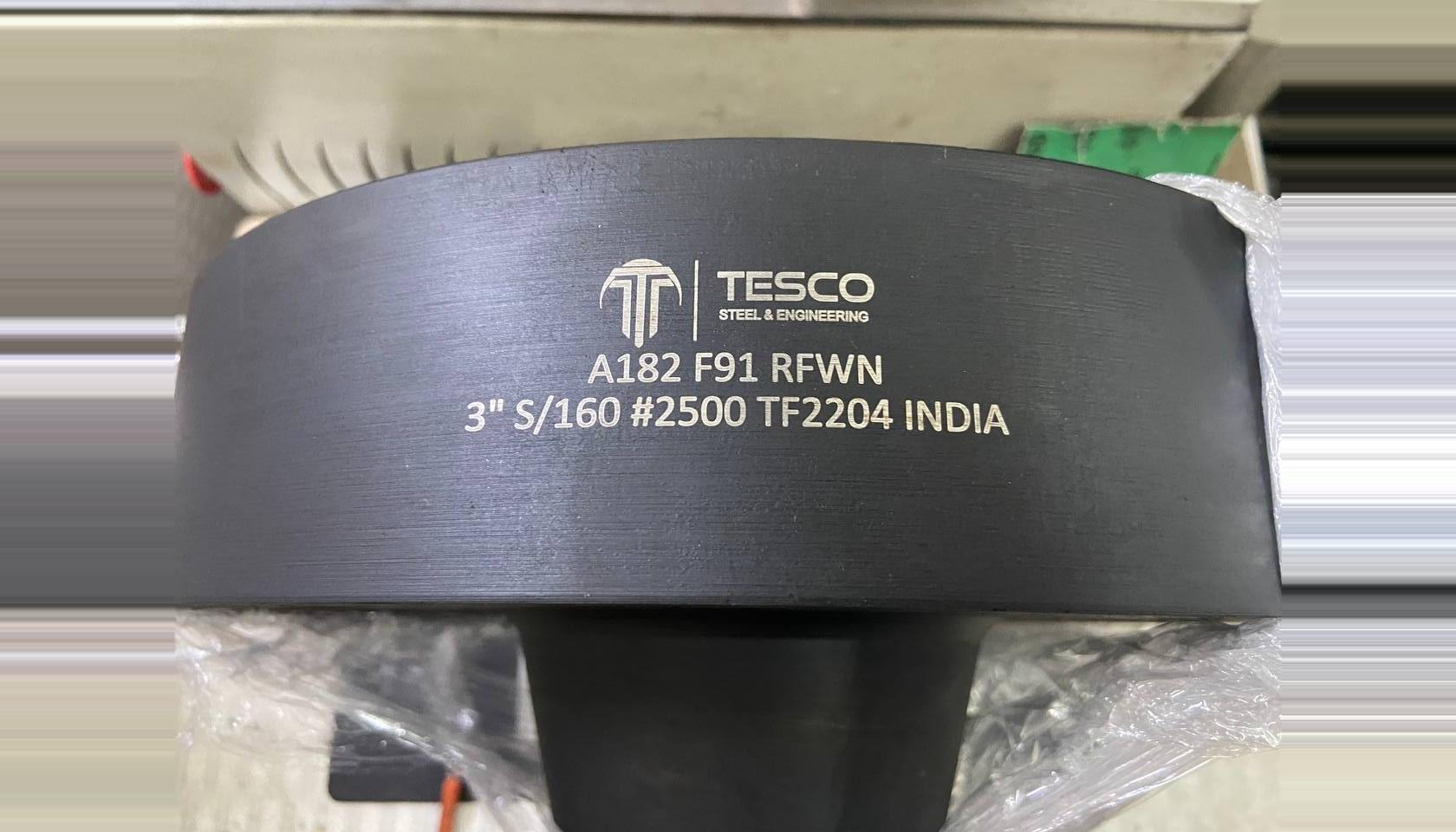 ASTM A182 F91 modified 9Cr-1Mo-V alloy steel flange manufactured by Tesco Steel & Engineering India