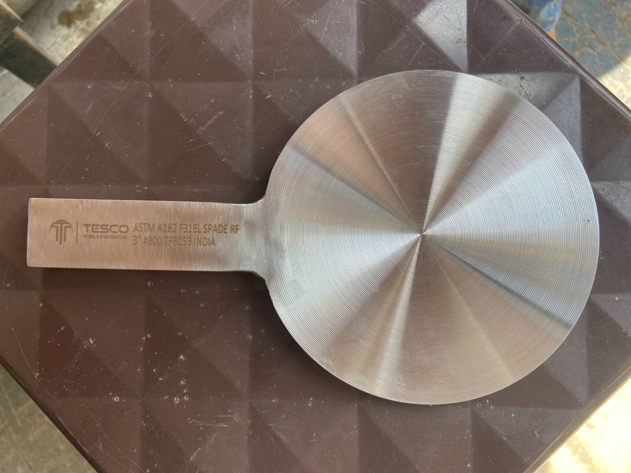 Monel 400 spade paddle blank raised face 3 inch Class 300 — ASTM B564 UNS N04400 precision machined, Tesco Steel & Engineering India