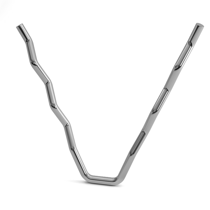 Bull horn refractory anchor