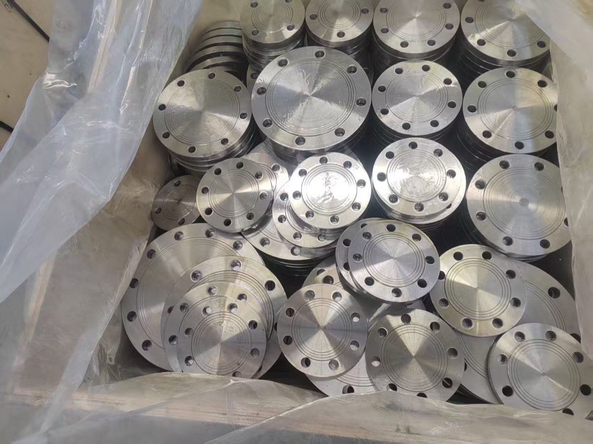 8 inch Class 300 blind flange machined raised face at our works